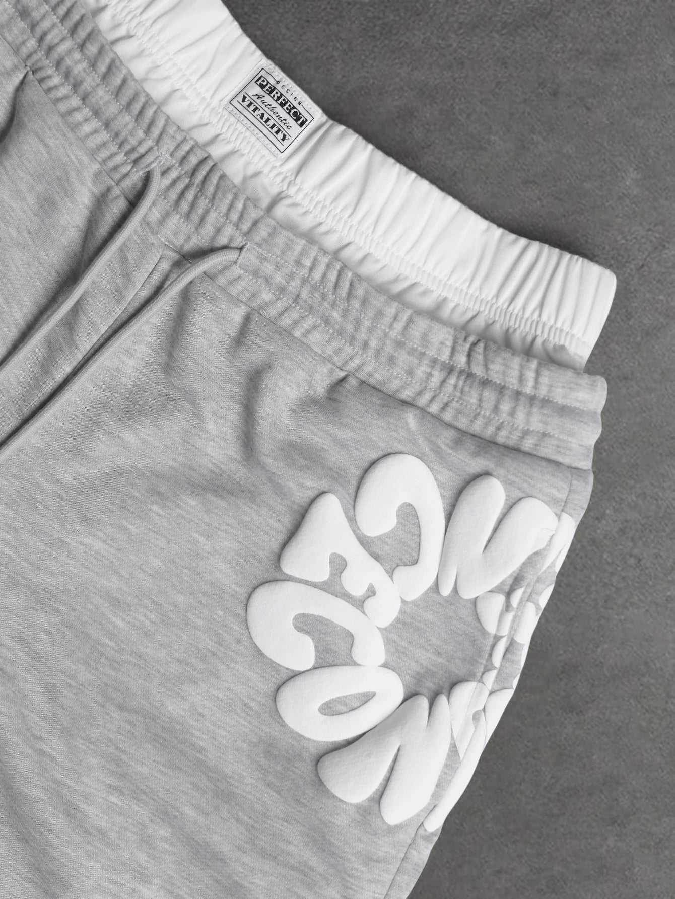 Men's Oversized Streetwear Shorts Brand 3D Puff Print Letter Graphic Polyester Gray Multi Color Casual Shorts S-2XL All Size 1Pc