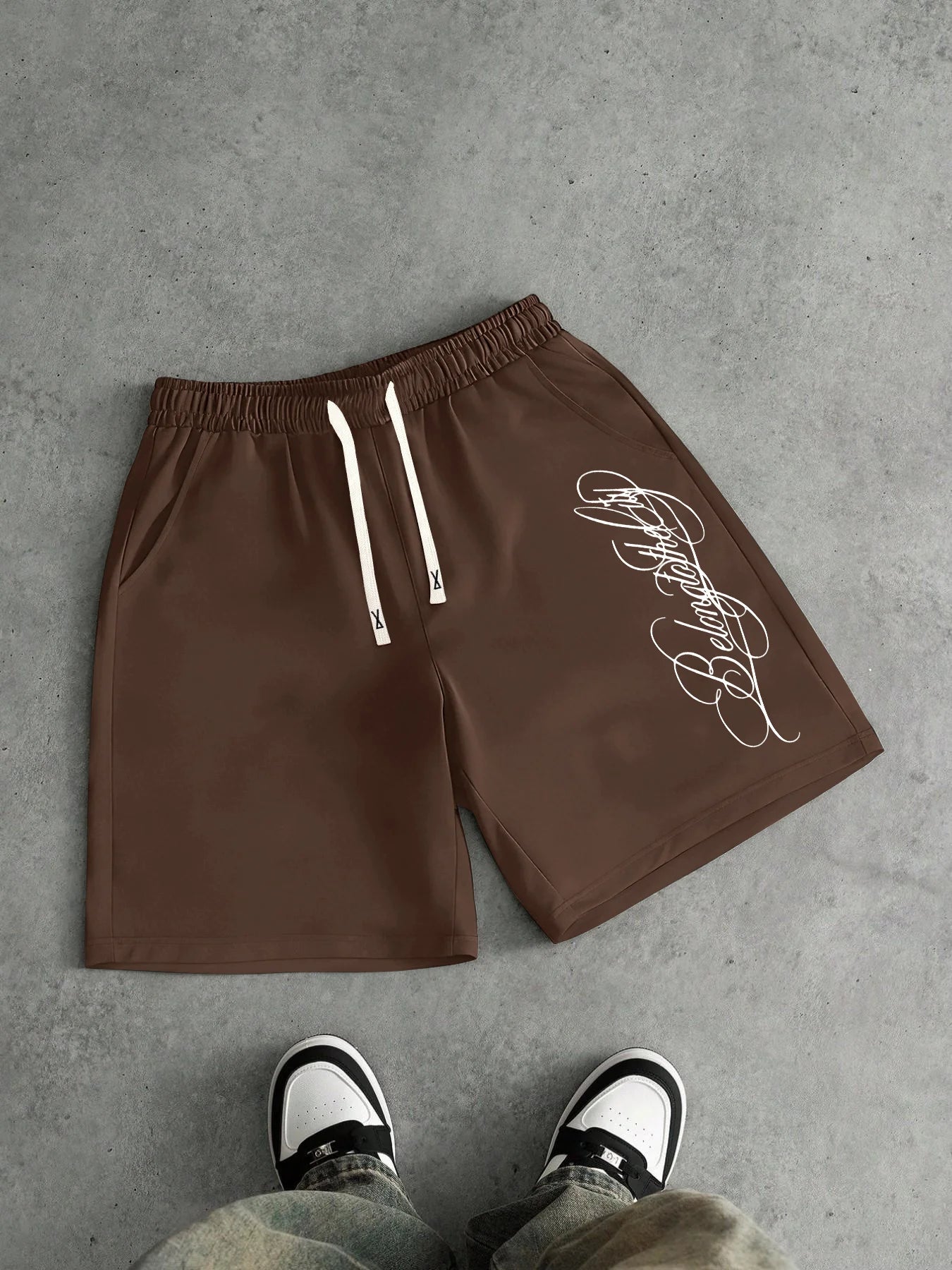 2026 Summer Best-selling Outdoor Sports Casual Fashion Comfortable Simple Letter Pattern Printed Men's Shorts
