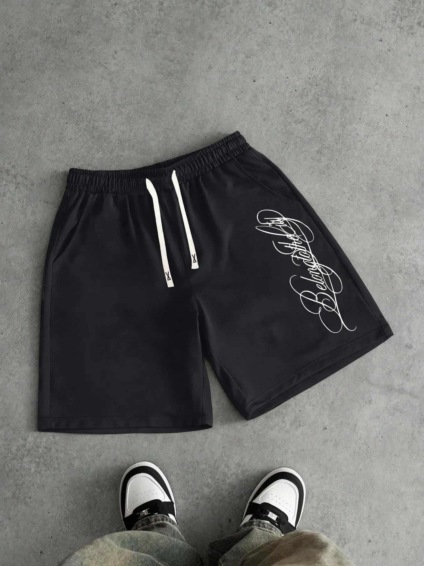 2026 Summer Best-selling Outdoor Sports Casual Fashion Comfortable Simple Letter Pattern Printed Men's Shorts