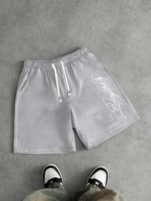 2026 Summer Best-selling Outdoor Sports Casual Fashion Comfortable Simple Letter Pattern Printed Men's Shorts