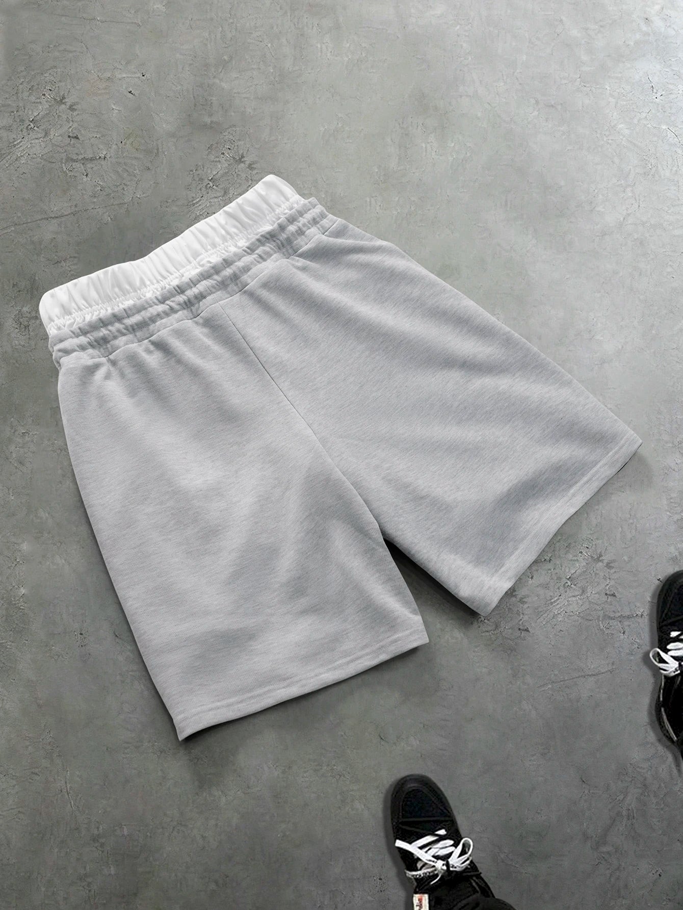 Men's Oversized Streetwear Shorts Brand Dual Waist Franklin Slogan Print Polyester Gray Multicolor Shorts XS-XL All Size 1Pc